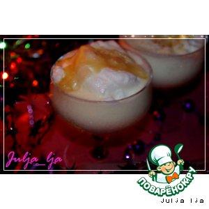 Рецепт: Десерт Снежки в ванильном соусе с карамелью