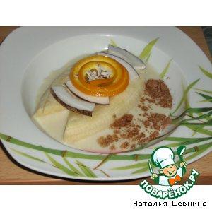 Бананово-сливочный десерт