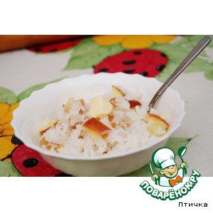 Рецепт: Рисовая кашка с яблочками от бабушки