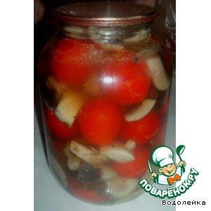 Рецепт: Маринованные помидоры с грибами