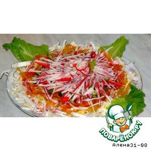 Крабовый салат Зимняя хризантема