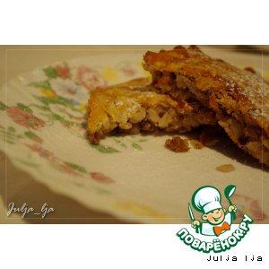 Рецепт: Рисовый пирог-запеканка с орехами и изюмом
