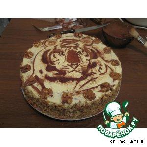 Рецепт: Торт Подарочный "Тигрюля"