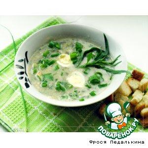 Рецепт: Суп-пюре из первой зелени