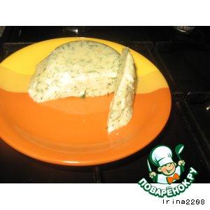 Рецепт: Домашний сыр с укропом
