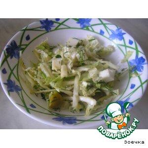 Рецепт: Полезный капустный салатик