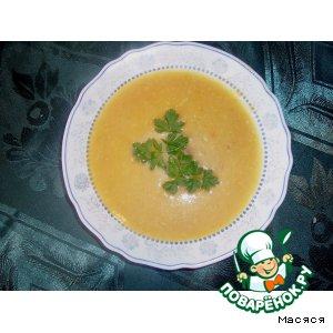 Рецепт: Сырно-овощной суп-пюре с фрикадельками