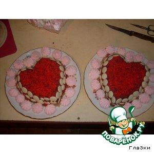 Рецепт: Торт "Влюбленное сердце"