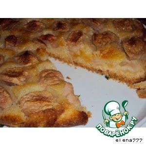 Рецепт: Яблочный пирог Карамелька