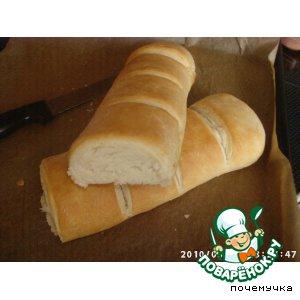 Рецепт: Слоеный белый хлеб
