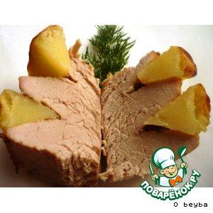 Рецепт: Свиная вырезка с картофелем