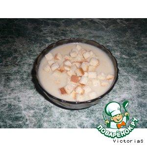 Рецепт: Суп-пюре со вкусом грибных чипсов