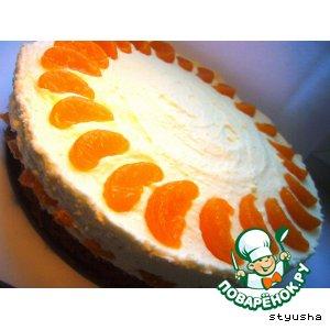 Торт "Мандариново-творожный"