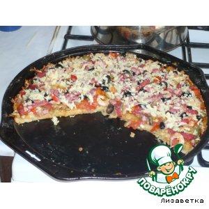 Рецепт: Пицца на кефирном тесте