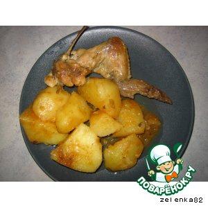 Рецепт: Курица с картофелем