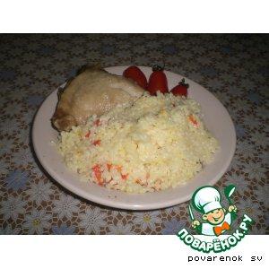 Рецепт: Курица с рисом, болгарским перцем и Черри