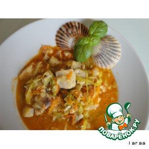 Рецепт: Ароматный рыбный суп Буйабес