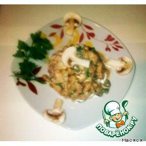 Рецепт: Салат с курицей и белой фасолью