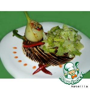 Рецепт: Фенхель, фаршированный анчоусами и овощами