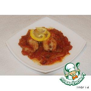 Рецепт: Рыба в томате с луком