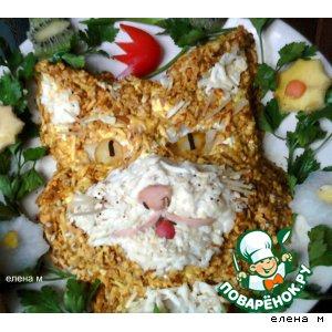 Рецепт: Салат Рыжий кот