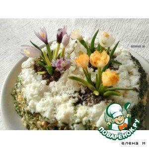 Рецепт: Салат "Весенние цветы"