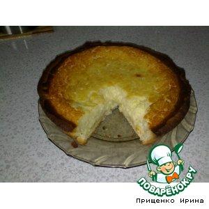 Рецепт: Творожно-сырный пирог