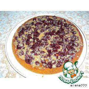 Рецепт: Десертный пирог Сочная вишня