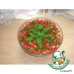 Рецепт: Салат-закуска из баклажанов