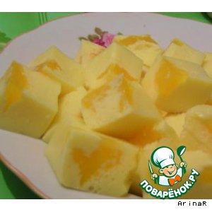 Рецепт: Молочно-цитрусовый десерт "Апельсиновые брызги"