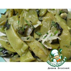Рецепт: Зелeное лобио из фасоли