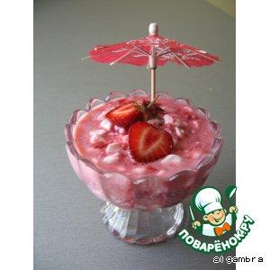 Рецепт: Розовый десерт