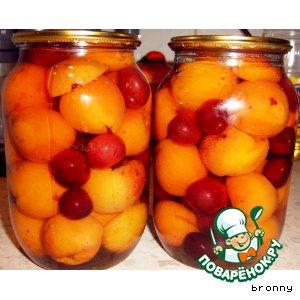 Фото: Абрикосы и персики в сиропе