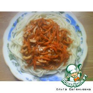 Рецепт: Спагетти с соусом  «Тифани»