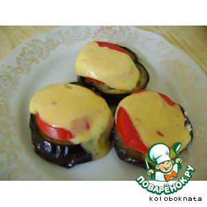Рецепт: Баклажаны, запеченные с помидорами и сыром