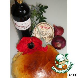 Рецепт: Хлеб с сыром Камамбер и луком "Camembert - l\'oignon - le pain"