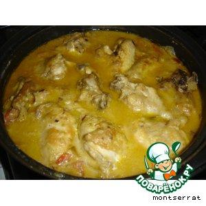 Рецепт: Цыпленок в соусе Пепитория