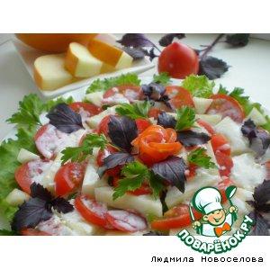Рецепт: Салат с дыней и помидором