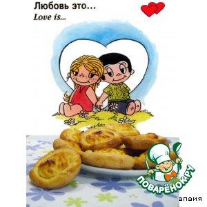 Рецепт: Мини-ватрушки "Love is... "