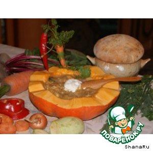 Рецепт: Закуска из мяса, сыра и овощей