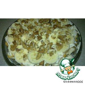Рецепт: Крекерно-банановый десерт