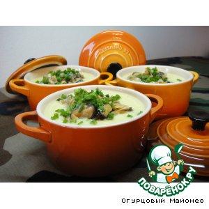 Рецепт: Суп из цветной капусты с мидиями «Кустракиты»