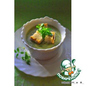 Рецепт: Крем-суп из кольраби с зеленью