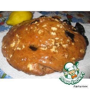 Рецепт: Пирог с черносливом и орехом