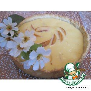 Рецепт: Деревенский пирог с персиками