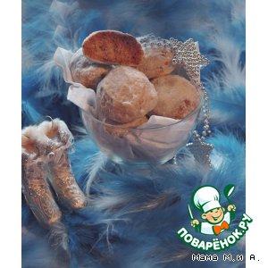 Рецепт: Ореховое печенье «Снежки»