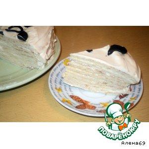Рецепт: Медовый торт на сковороде