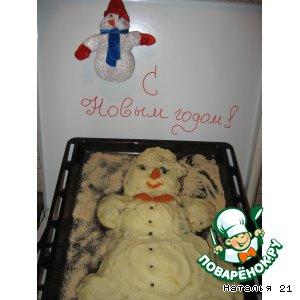Рецепт: Снеговичок с сюрпризом