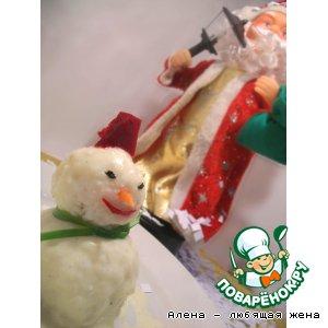 Рецепт: "Снеговик с сюрпризом" для Деда Мороза