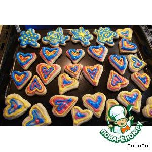 Песочное печенье с королевской глазурью / Shortbread Cookies with Royal Icing